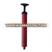 High quality balloon ball pump hand air ball pump with needle and soft hose (YG9712)